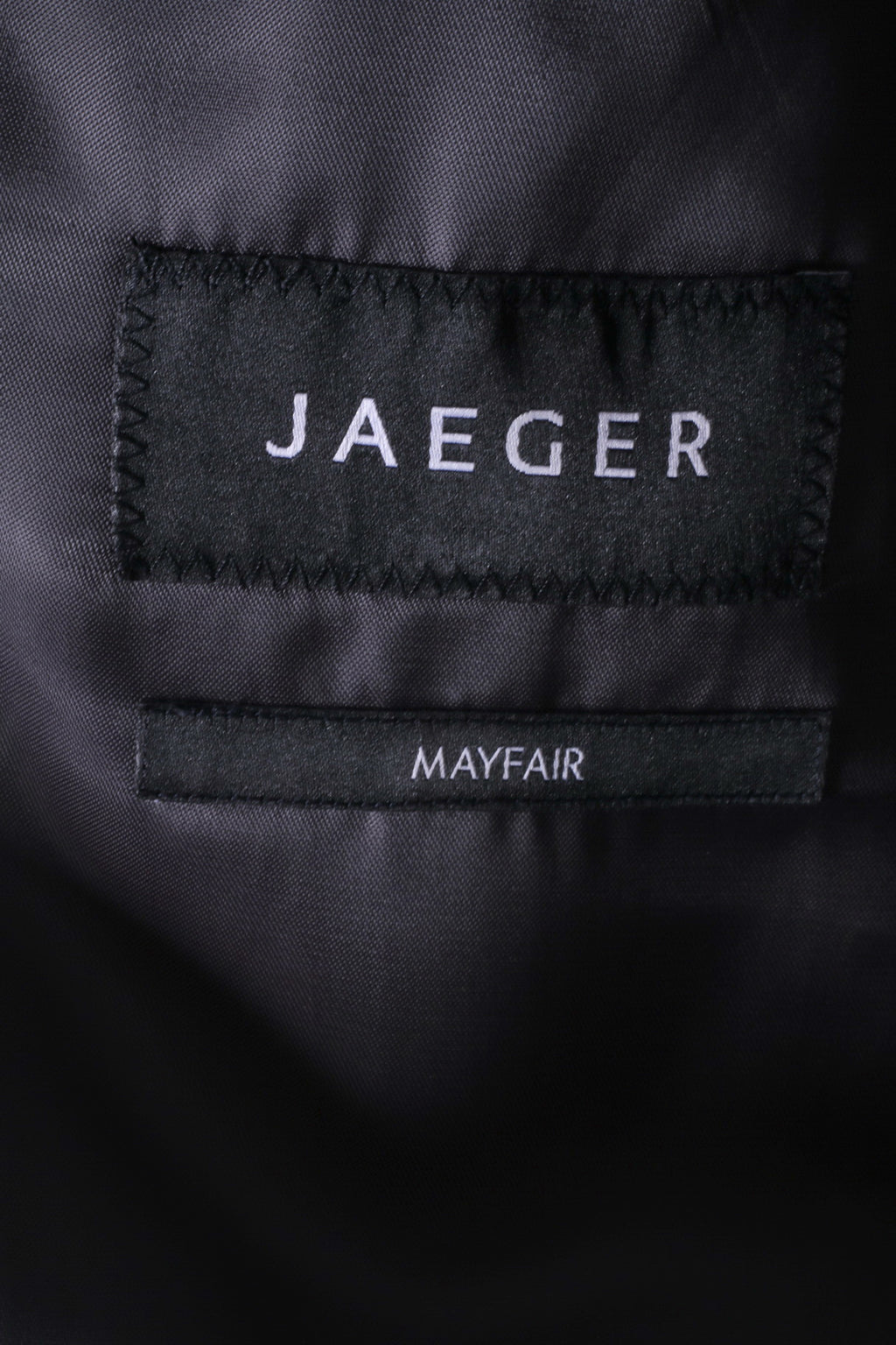 Jaeger Uomo 40R S Blazer Grigio a righe Myfair 100% lana giacca monopetto