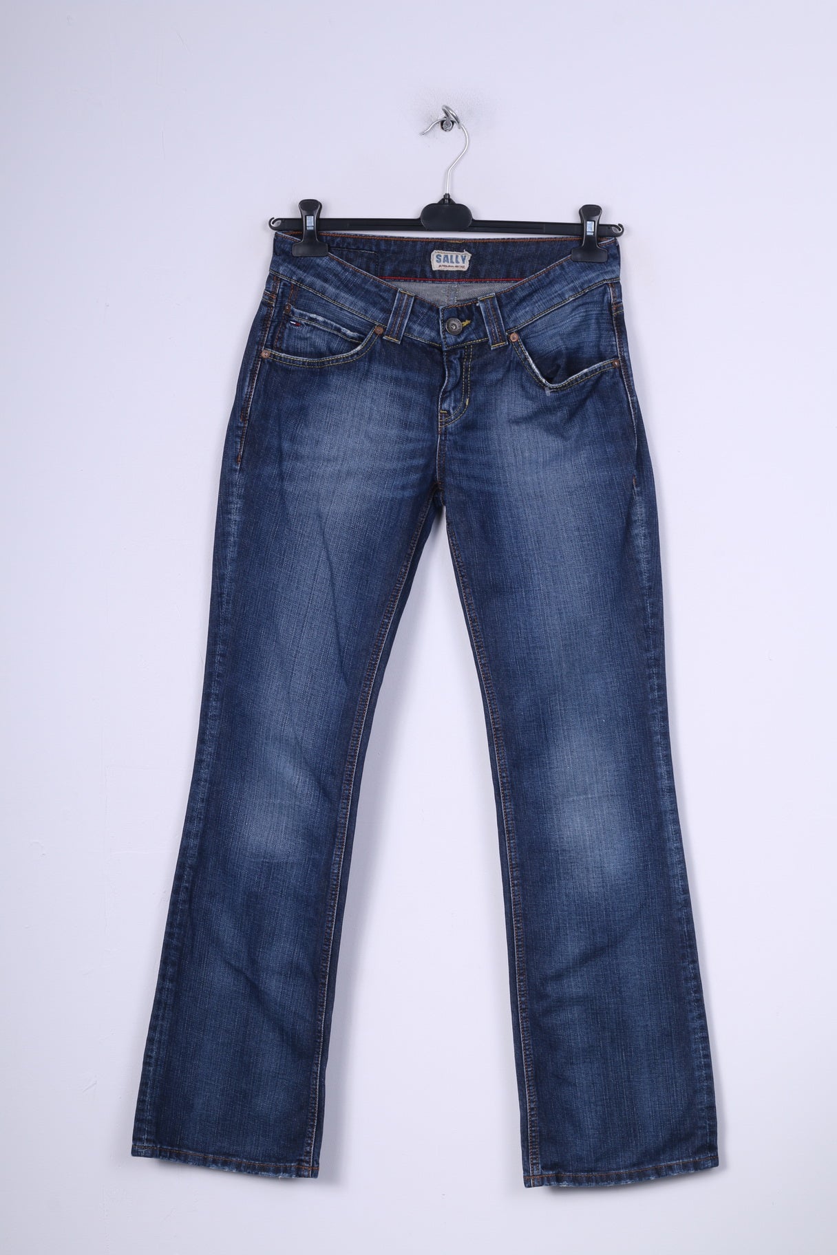 Hilfiger Denim Donna W29 L32 Jeans Sally Pantaloni Denim Old School Blu Cotone