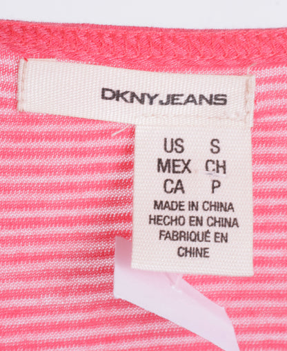 DKNY Jeans Womens S Shirt Sleeveless Collar Cotton Top Jersey - RetrospectClothes