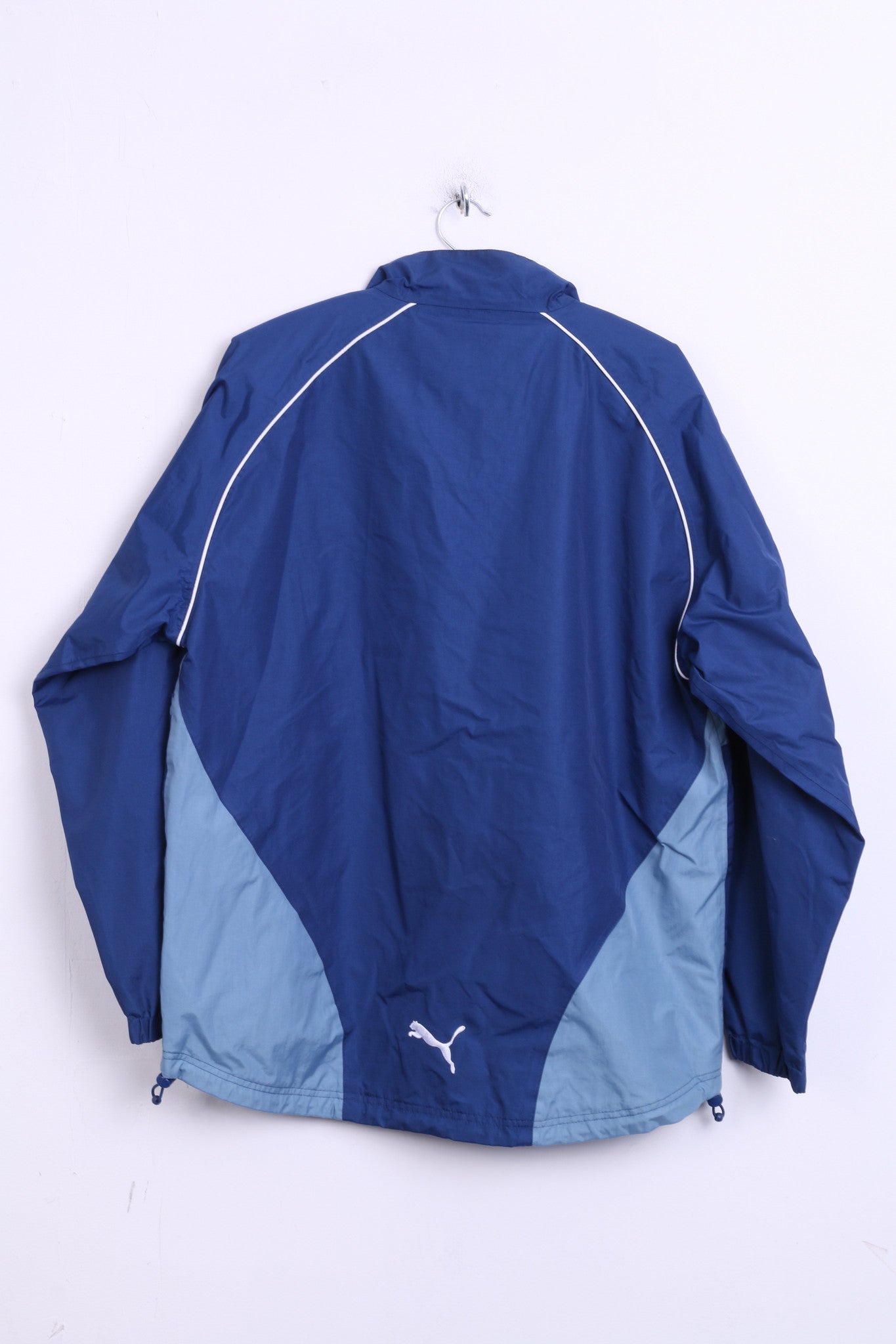 Puma Coventry City F.C. Mens M Nylon Jacket Zip Neck Navy Sport Top - RetrospectClothes