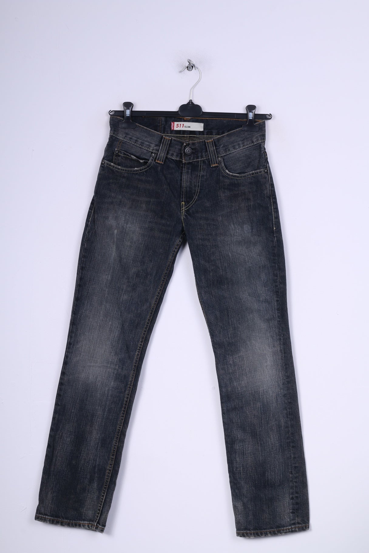 Levis Staruss&Co Womens W31 L32 Jeans Trousers Denim 511 Slim Navy