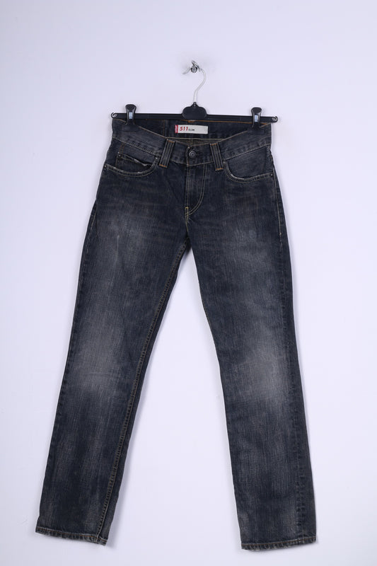 Levis Staruss&amp;Co W31 L32 Pantalon Jeans Femme Denim 511 Slim Bleu Marine