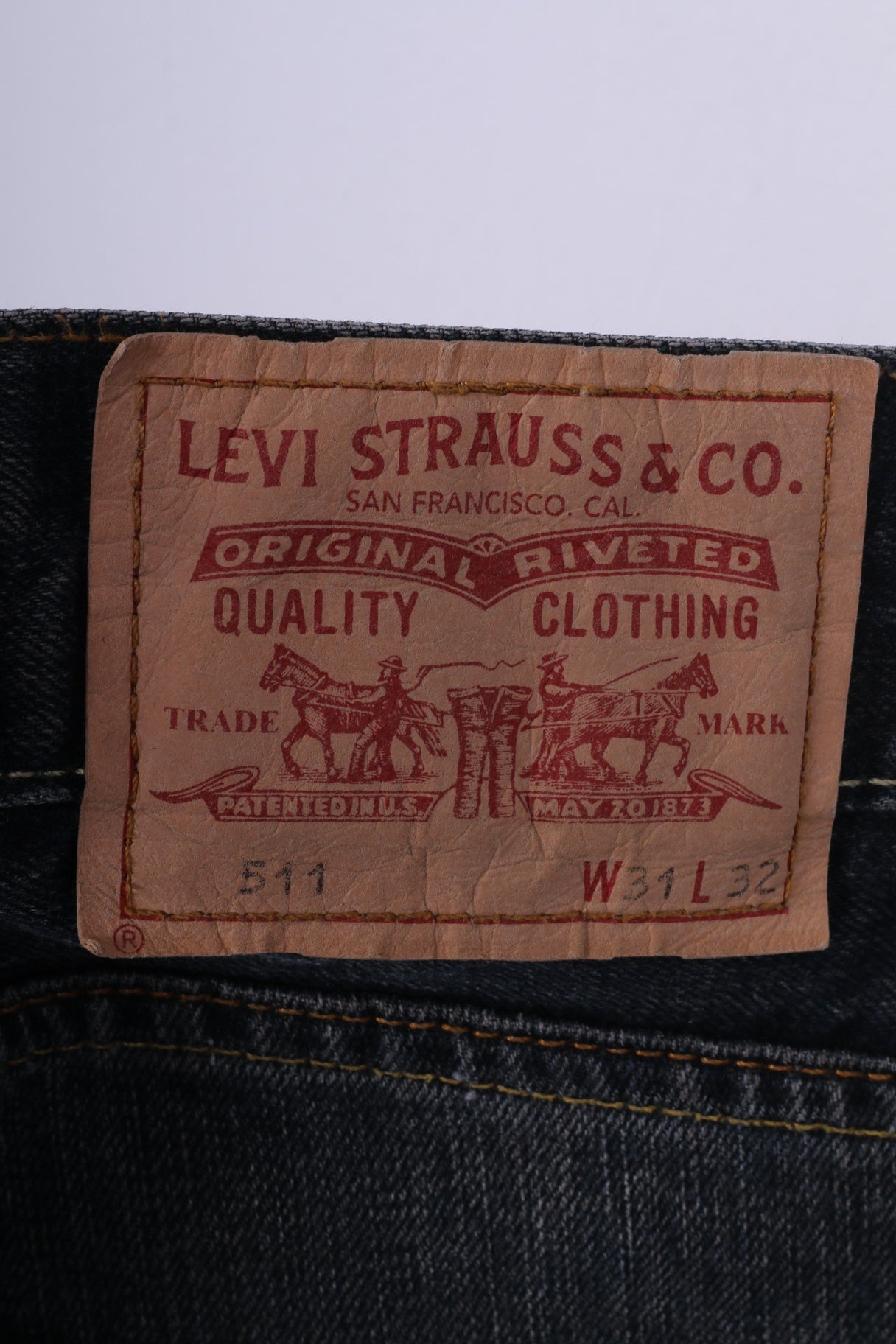 Levis Staruss&Co Womens W31 L32 Jeans Trousers Denim 511 Slim Navy