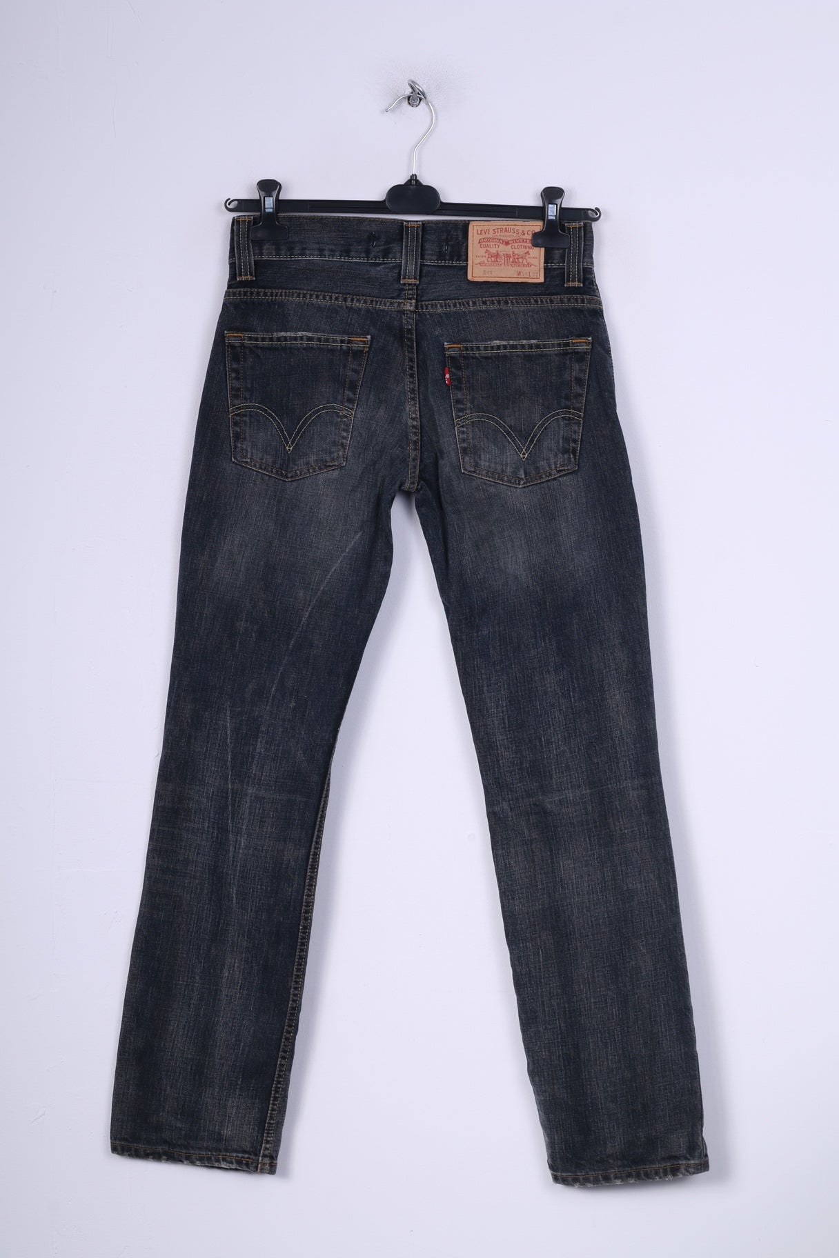 Levis Staruss&Co Womens W31 L32 Jeans Trousers Denim 511 Slim Navy