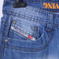 Diesel Industry Mens 33 Trousers Blue Jeans Faded Styled in Italy Denim Pants