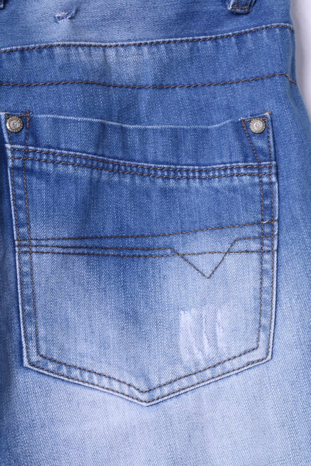 Diesel Industry Mens 33 Trousers Blue Jeans Faded Styled in Italy Denim Pants