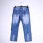 Diesel Industry Mens 33 Trousers Blue Jeans Faded Styled in Italy Denim Pants