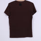 Roberto Cavalli Womens M T-Shirt Brown Cotton Top Beads Scoop Neck