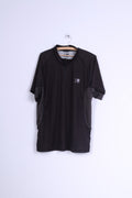 Karrimor Mens 3XL Shirt Black Run Zip Neck Stretch Top