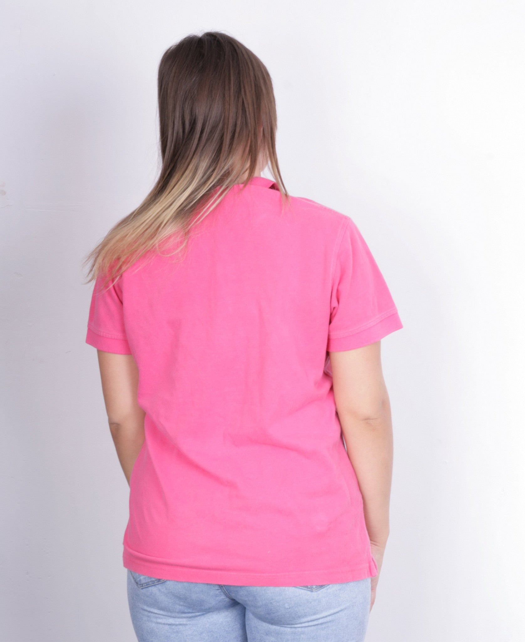 Lyle & Scott Women M Polo Shirt  Short Sleeve Cotton Pink Summer - RetrospectClothes