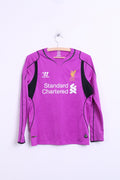 Warrior L.F.C. Mens XS(Youth 146) Shirt Football Shirt Purple Long Sleeve - RetrospectClothes