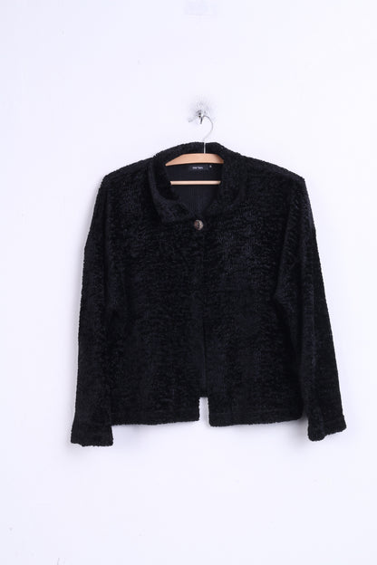 One-Two Womens M Jumper Black Cardigan Sweater