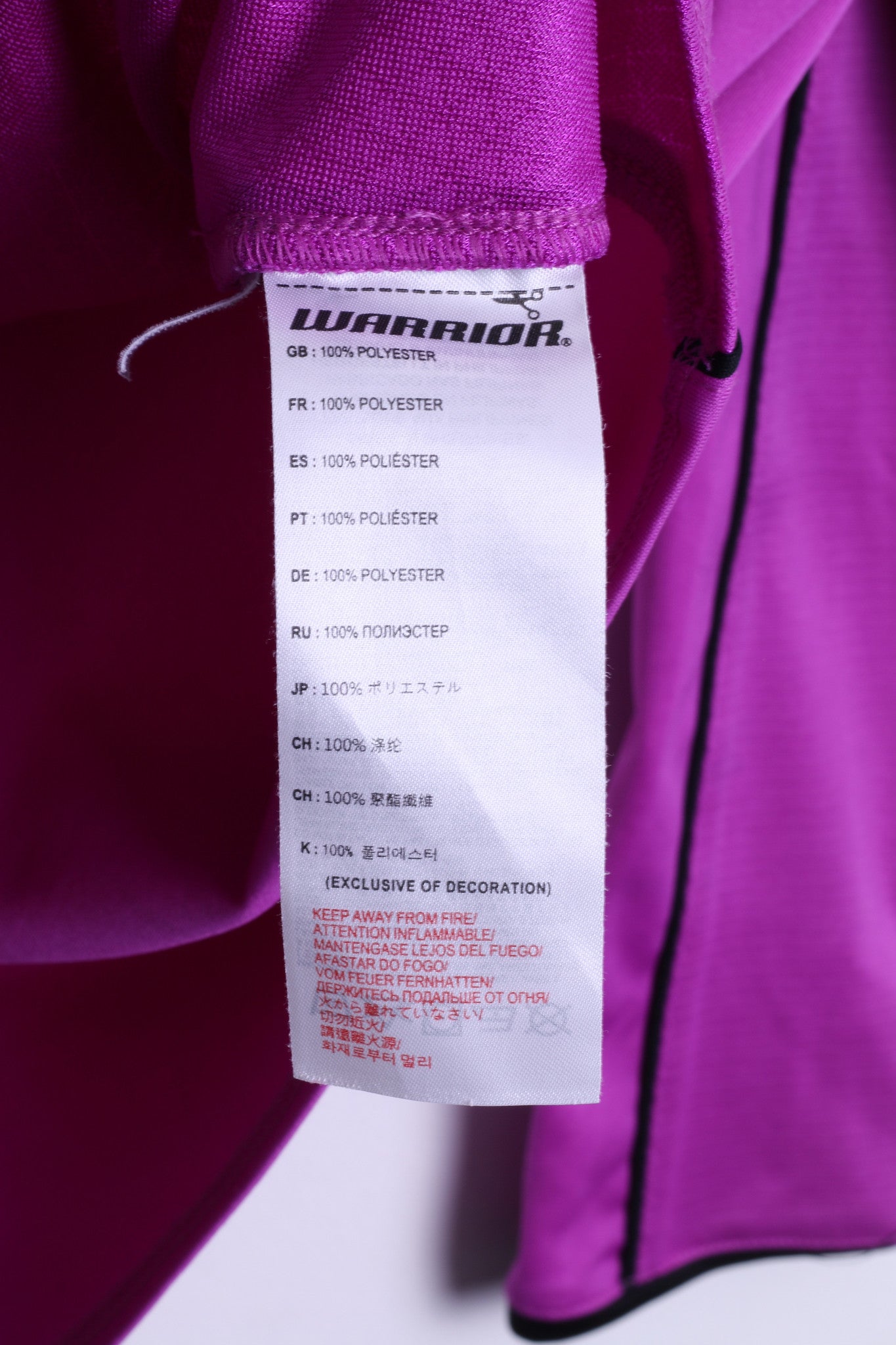 Warrior L.F.C. Mens XS(Youth 146) Shirt Football Shirt Purple Long Sleeve - RetrospectClothes