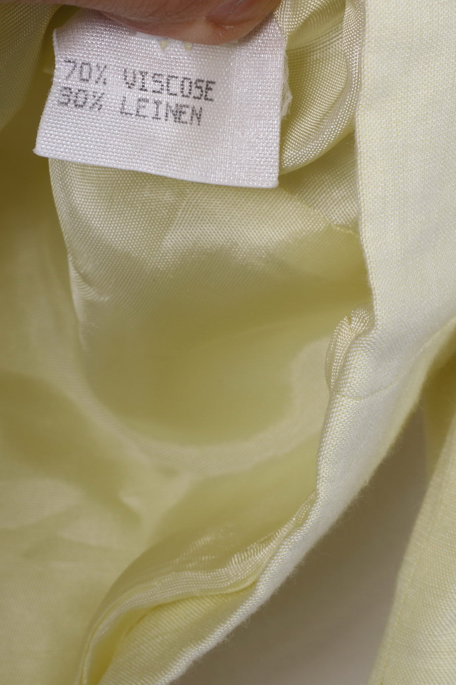 Compagnie La Rochelle Womens 36 S Blazer Yellow Single Breasted Shoulder Pads