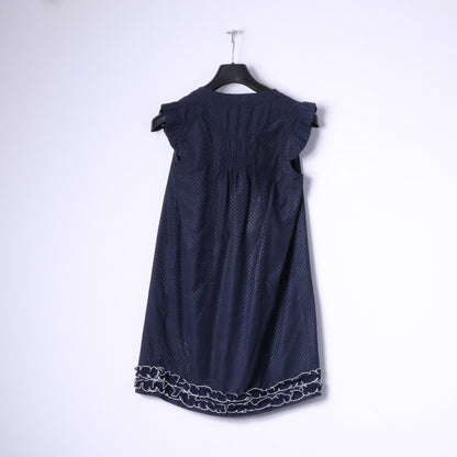 Darimeya Womens S/M Mini Dress Navy Summer Sweet Boho Tunic