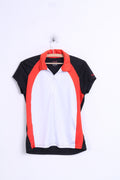 IZOD Mens M Shirt Zip Neck Cool White Black