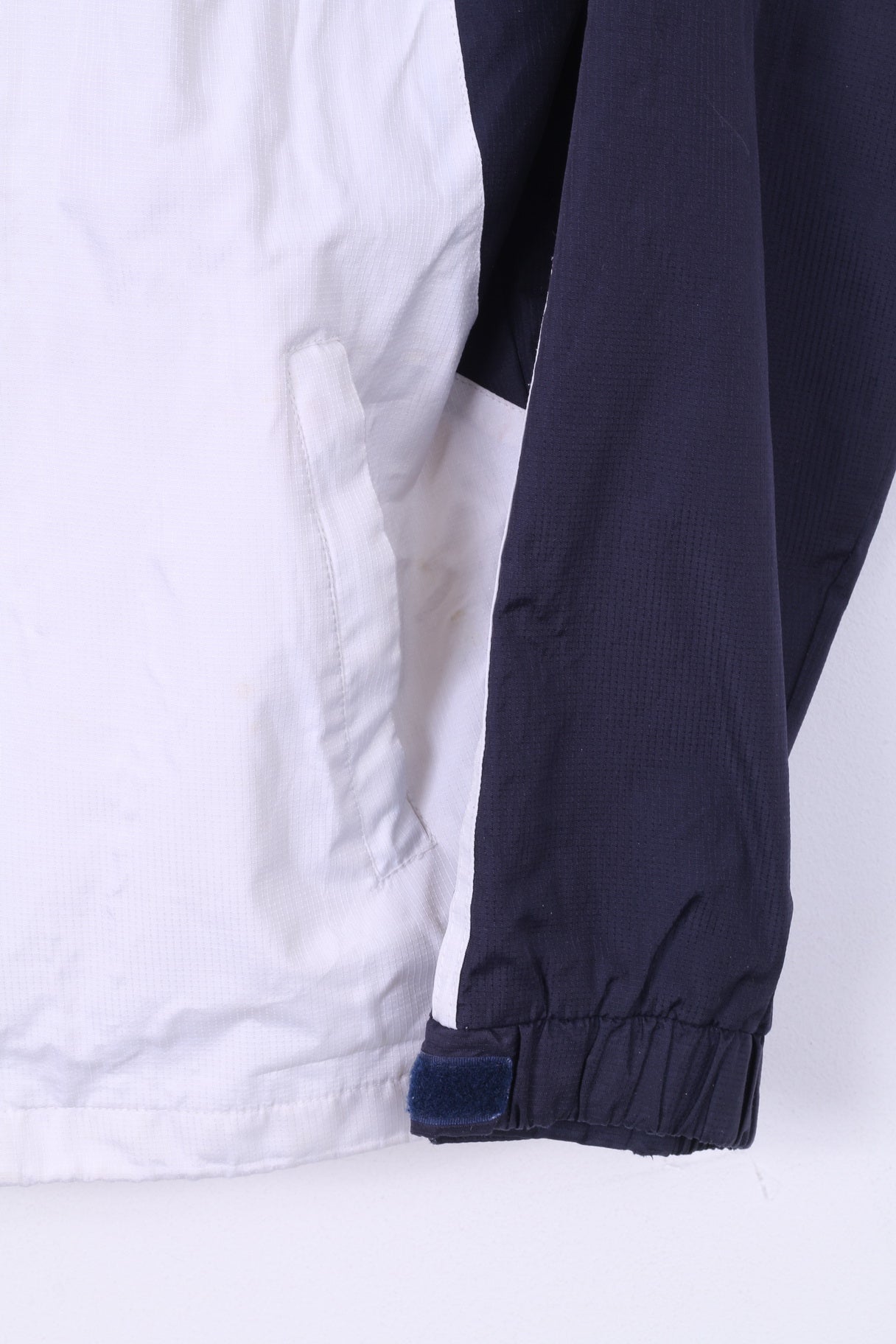 Glorious Giacca da uomo M Strato esterno Sport Bianco Cerniera completa con cappuccio