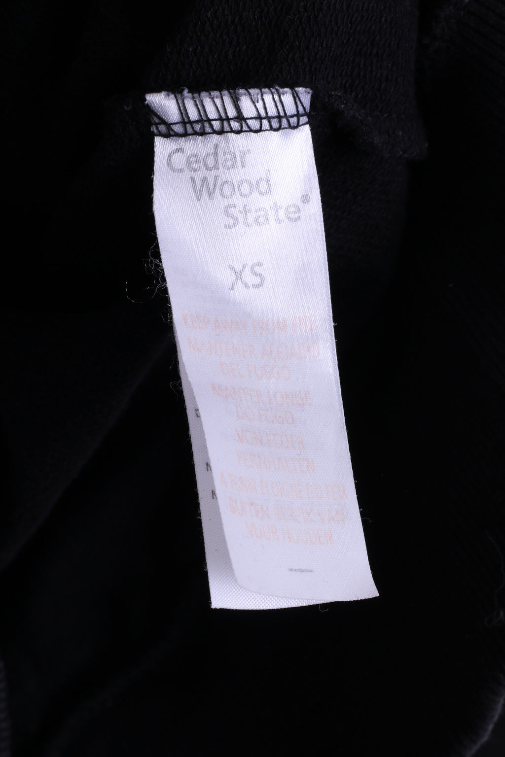 Cedar Wood State Womens XS Jumper Sweatshirt Black Coca-Cola Cotton - RetrospectClothes