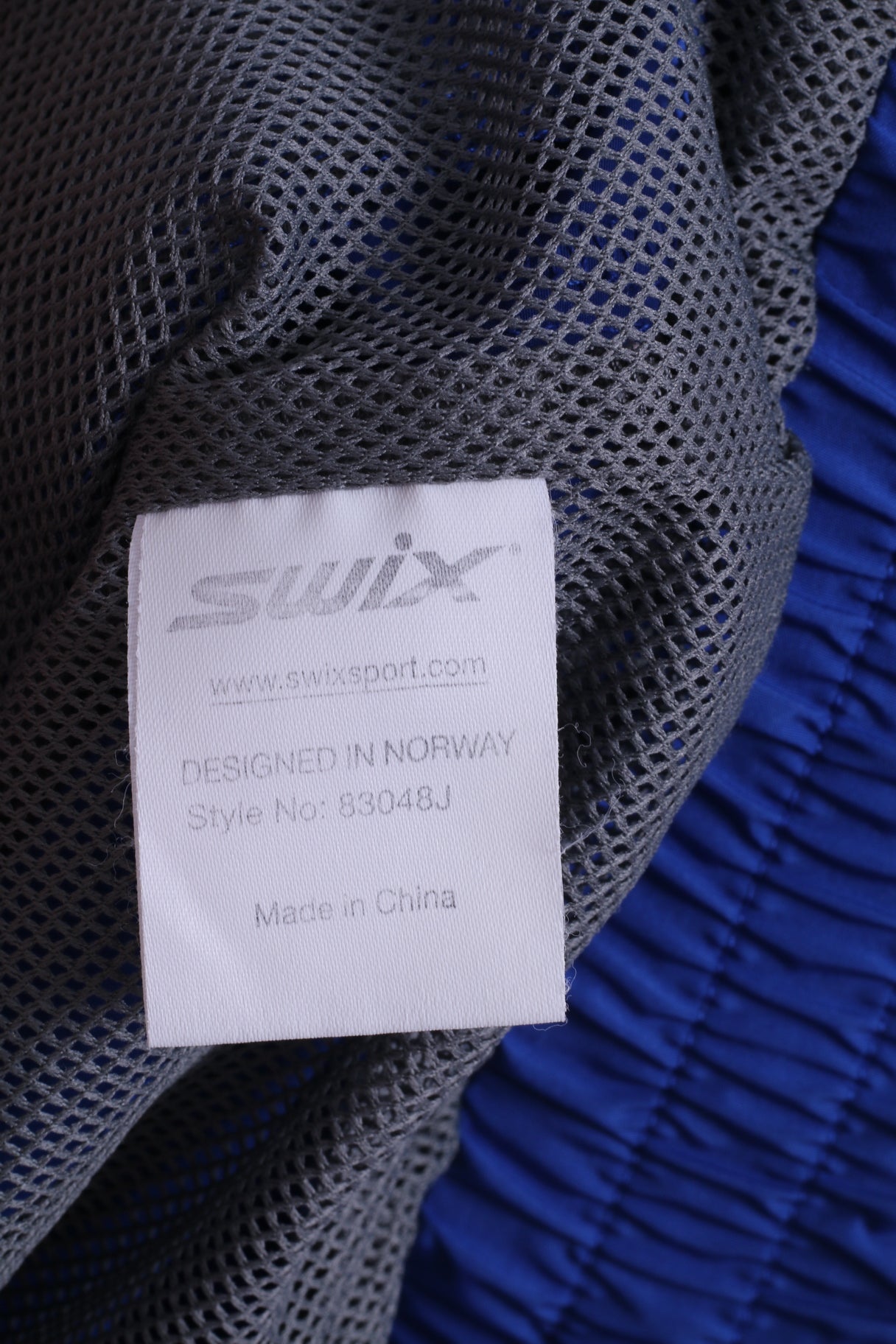 SWIX Womens 14 XL Track Top Jacket Full Zipper Sport Blue