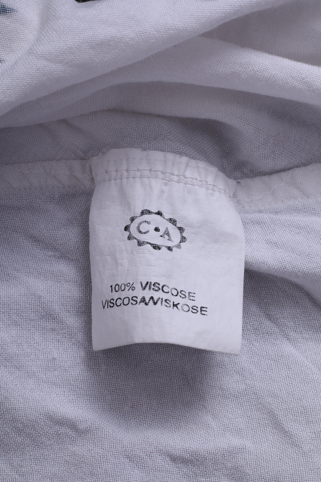 C&amp;A Originals Chemise décontractée L Homme Blanc Graphique Manches Courtes Fine Wear Été