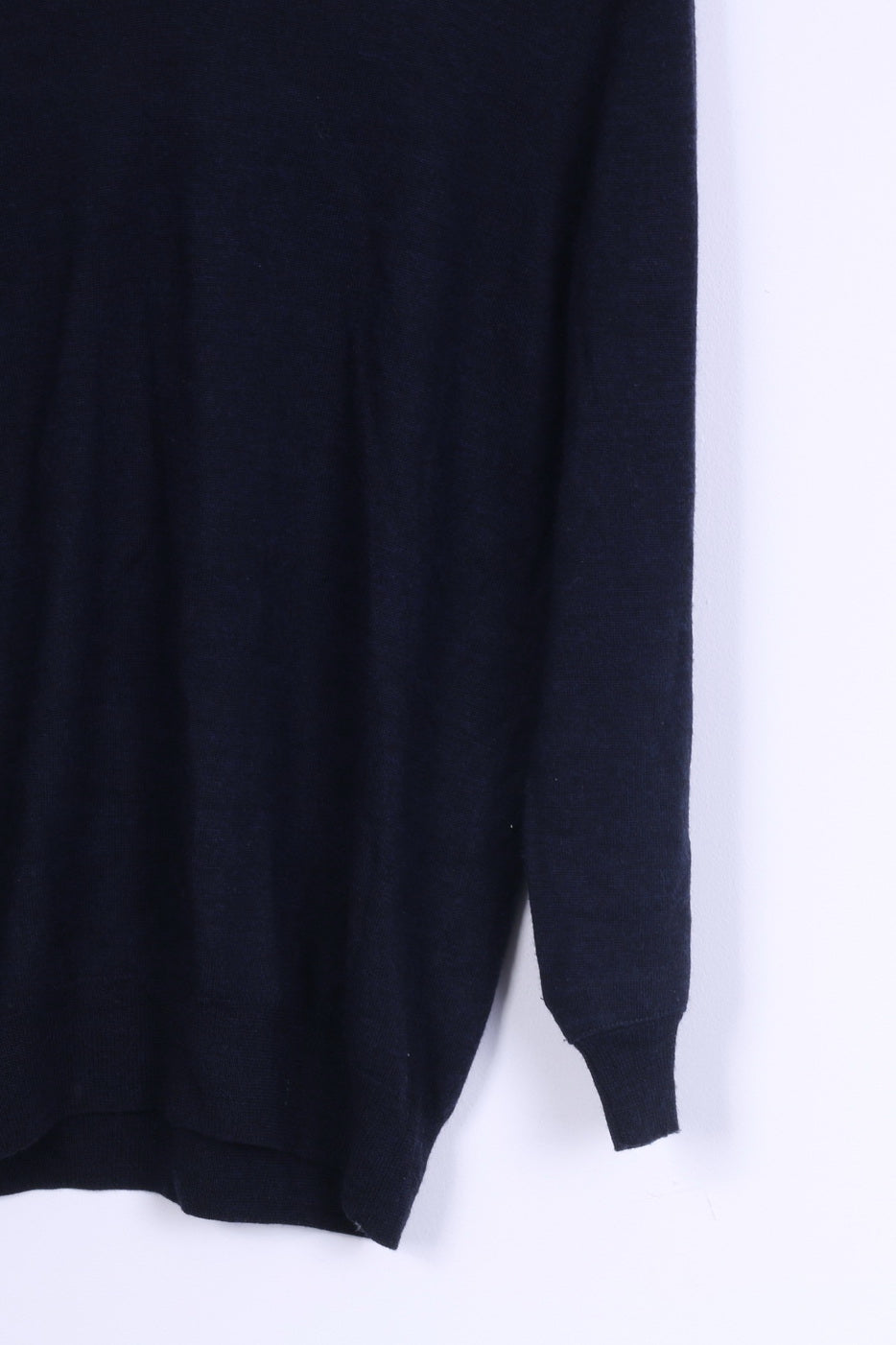CR Clothing Australia Mens S Jumper Navy Wool Merino V Neck Lightweight Sweater