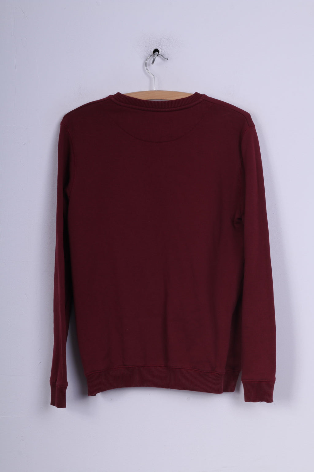 Sonneti Womens L Sweatshirt Jumper Cotton Maroon Graphic Jumper Crew Neck Fifty One