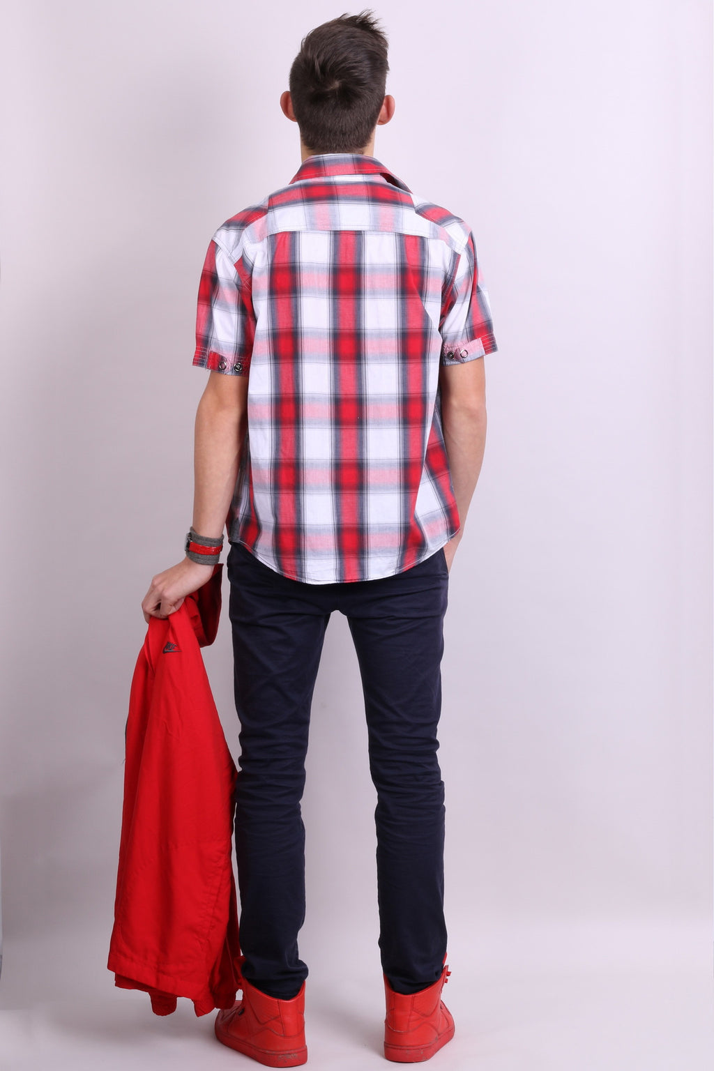 Tom Tompson Mens S Casual Shirt Check Motocross Cotton - RetrospectClothes