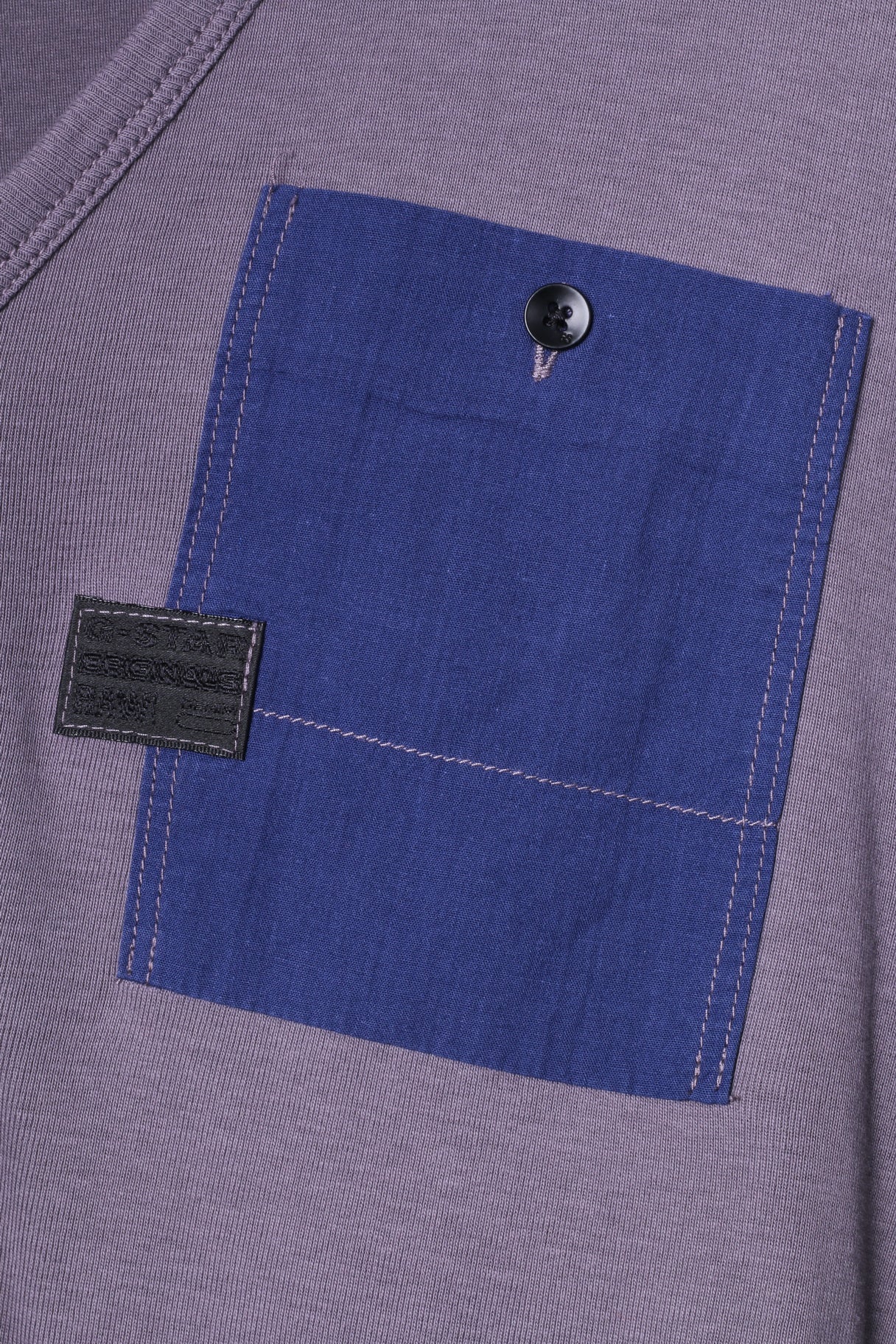 G-Star Raw Mens XL Long Sleeved Shirt Grey Stretch Cotton Radar Granddad Top