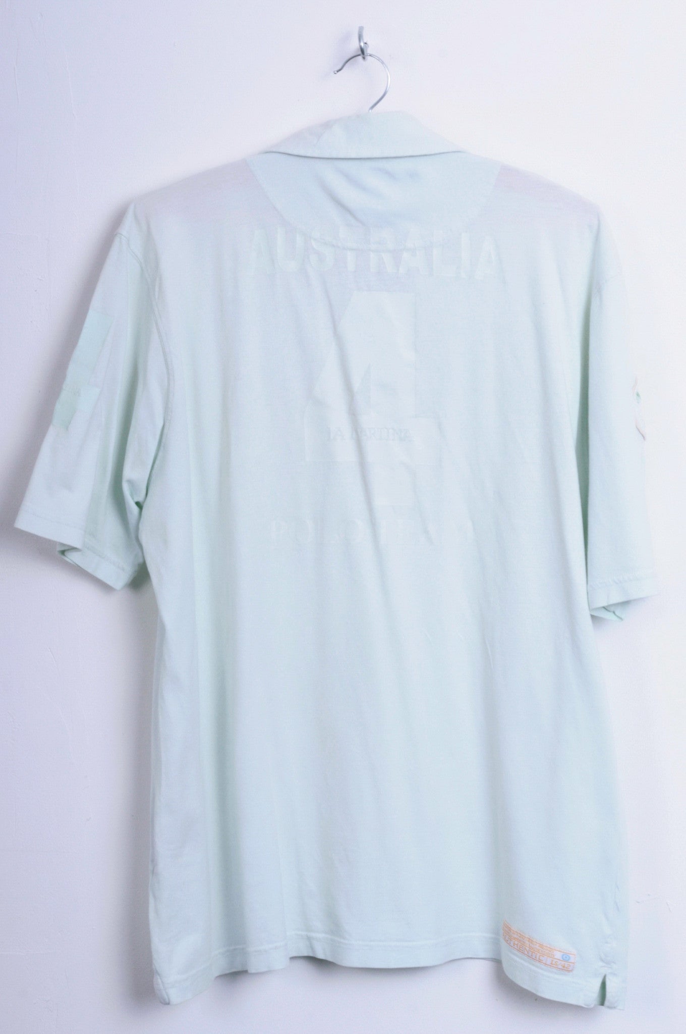 La Martina Mens 2XL Polo Shirt Australia Mint Cotton Top - RetrospectClothes