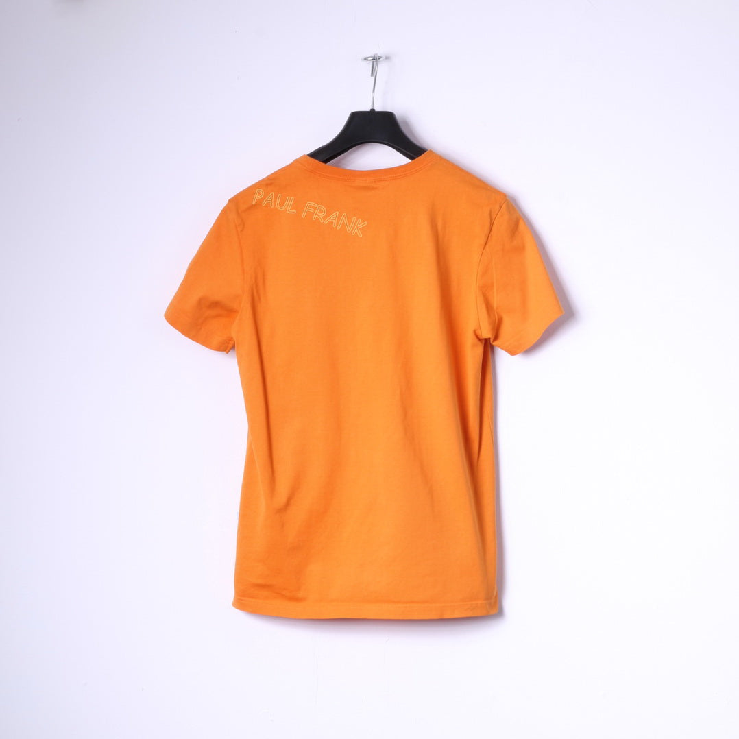 Paul Frank Boys XL 14 Age T-Shirt Orange Graphic Holiday Card Funny Top