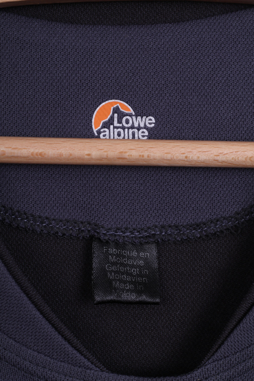 Maglietta Lowe Alpine da donna M, grigia, per esterni, con grafica, scollo a V