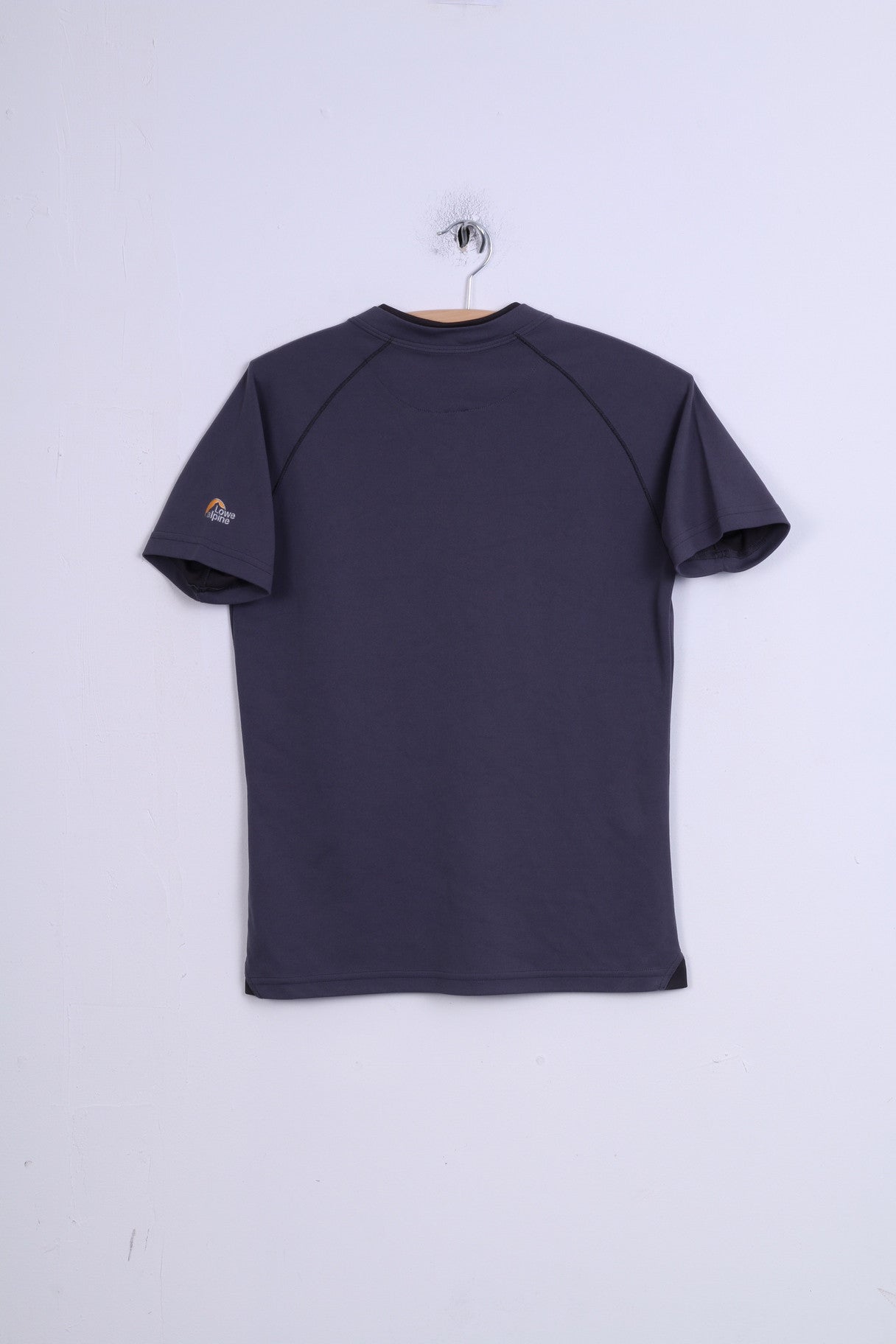 Maglietta Lowe Alpine da donna M, grigia, per esterni, con grafica, scollo a V