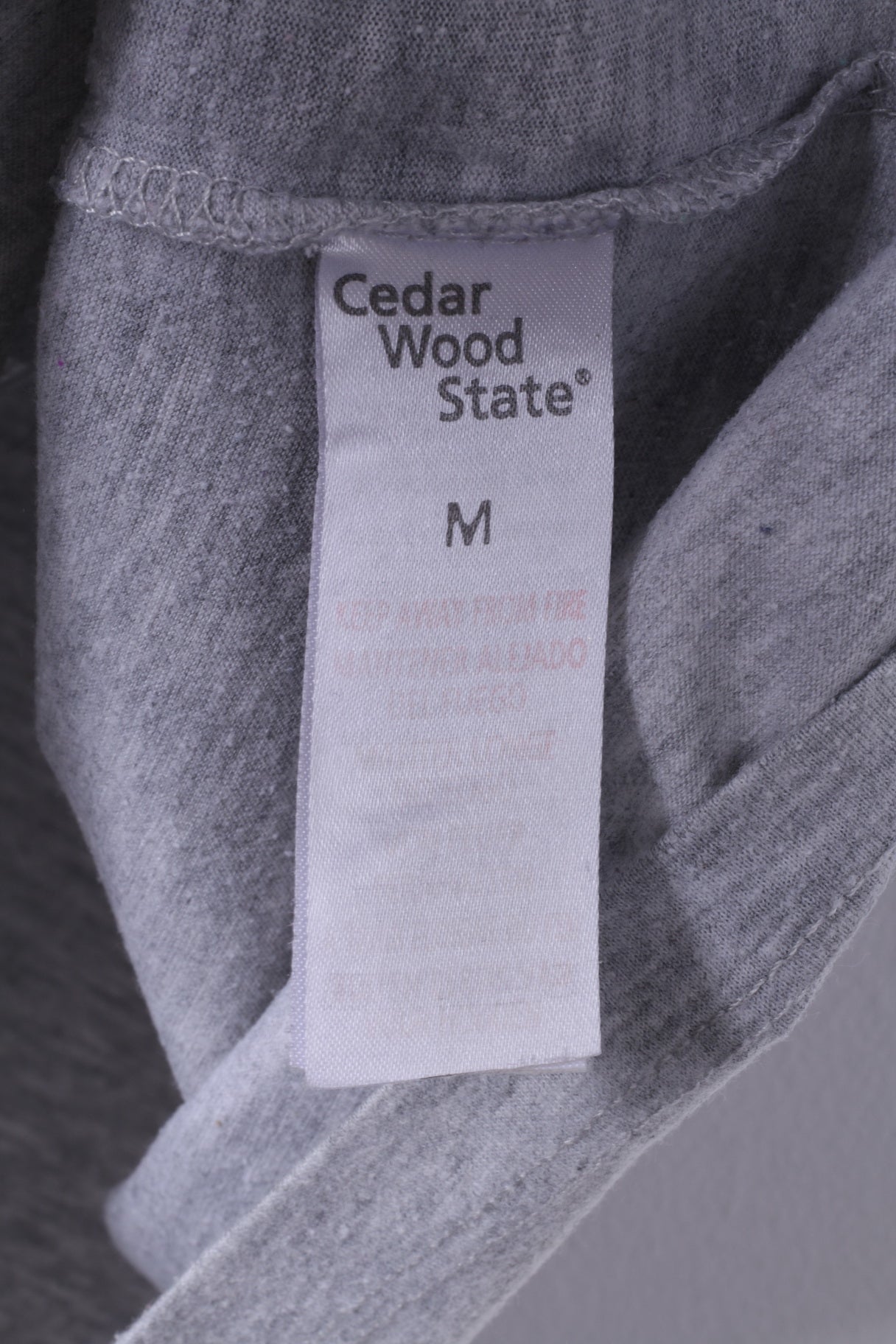 Cedar Wood State T-Shirt Homme M (S) Gris Coton Star Wars Haut Graphique