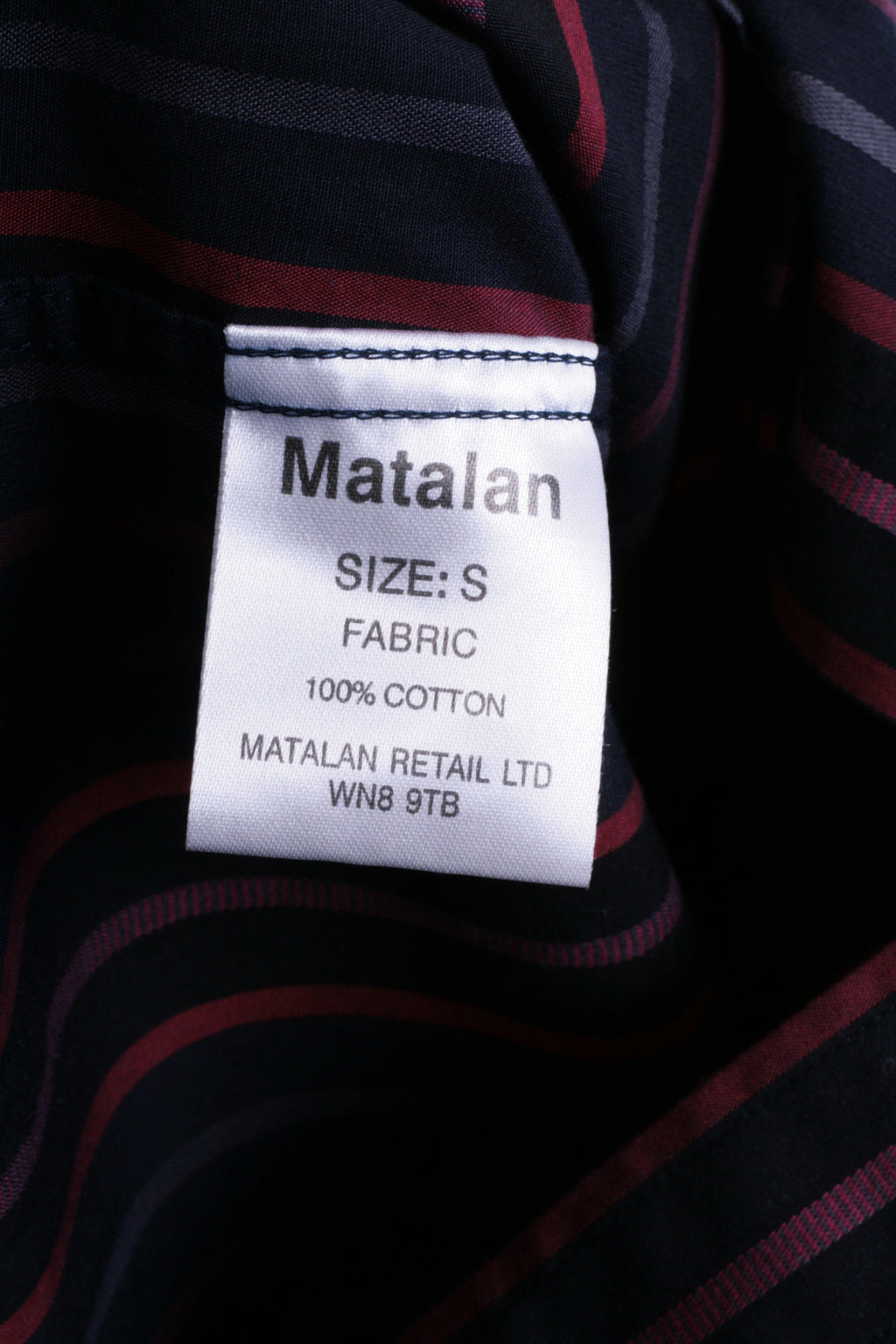 Jeff Banks Mens S Casual Shirt Striped Navy Cotton Classic Top - RetrospectClothes