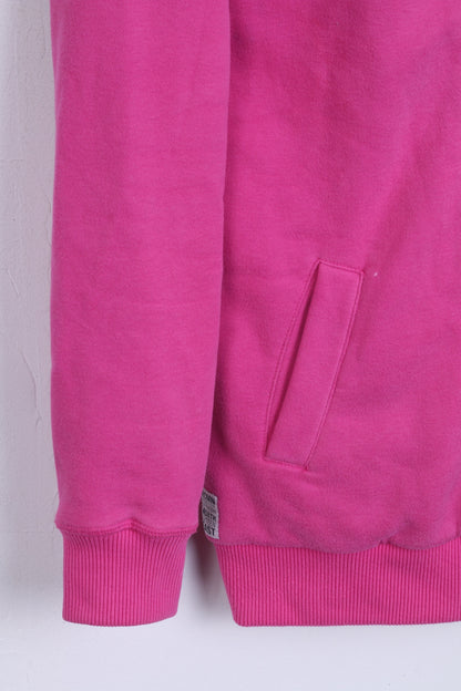 RACE MARINE Womens 36 S Sweatshirt Jumper Pink Hood Padded