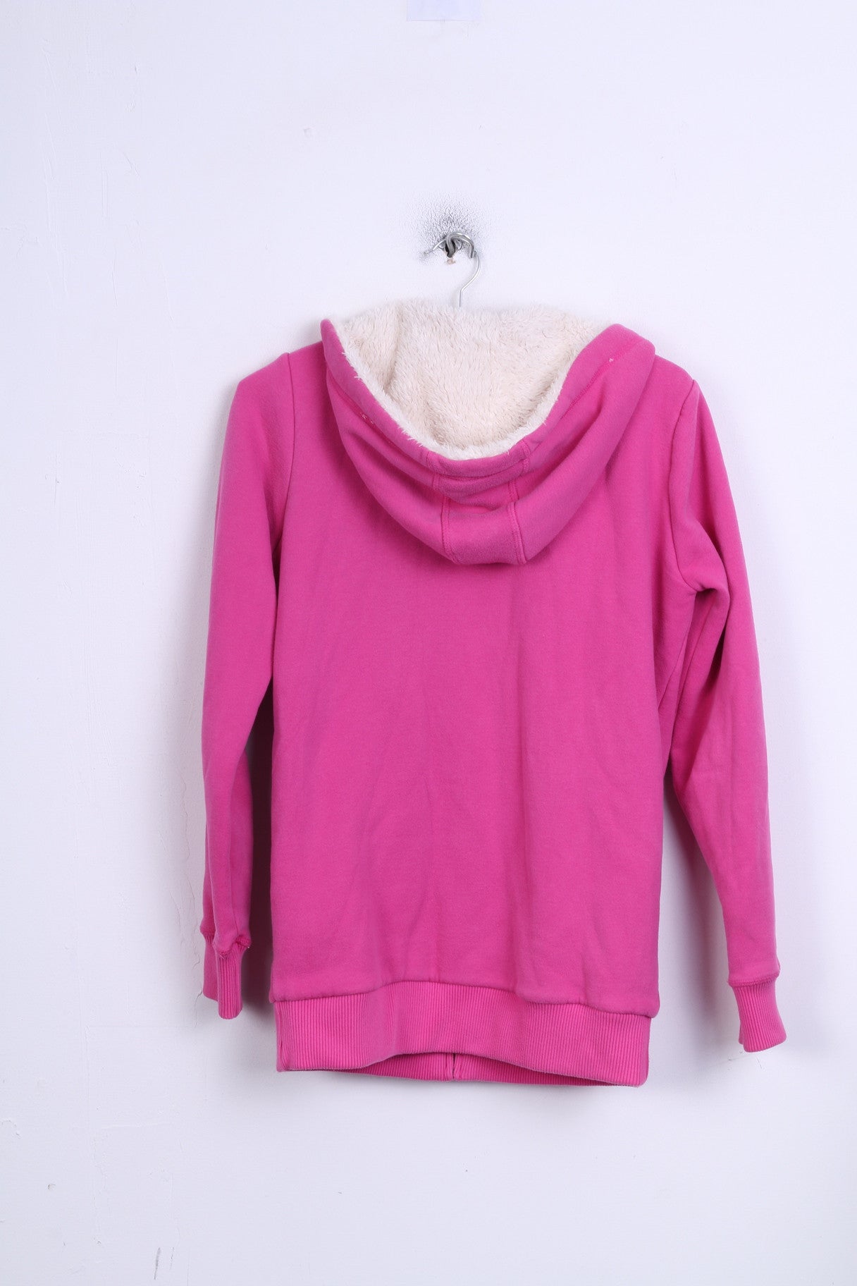 RACE MARINE Womens 36 S Sweatshirt Jumper Pink Hood Padded