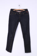 Tally Weijl Womens M 38 Trouser Denim Jeans Navy Cotton