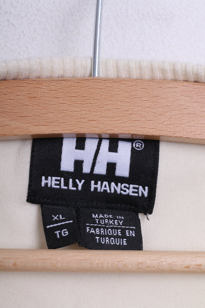 Helly Hansen Pull XL pour homme en coton beige col rond