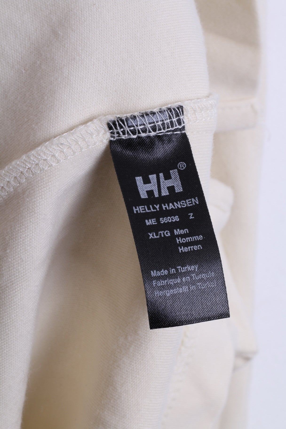 Helly Hansen Pull XL pour homme en coton beige col rond
