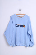 KEMPA Mens M Sweatshirt Light Blue Hanosball Sport Crew Neck Jumper