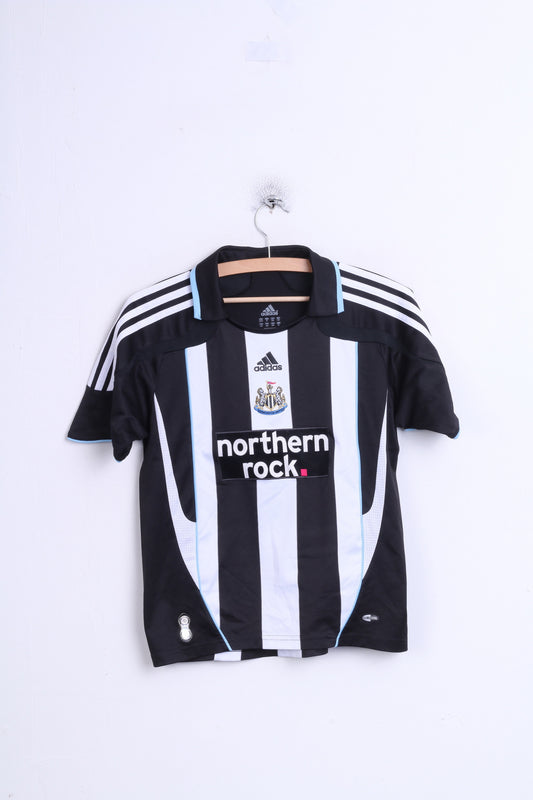 Adidas Newcastle United Boys 12 Age 152 Shirt Black Striped Football Jersey