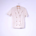 Mia Cassara Roma Costume 2 pièces pour femme 12 M avec jupe crayon et blazer en coton et lin beige