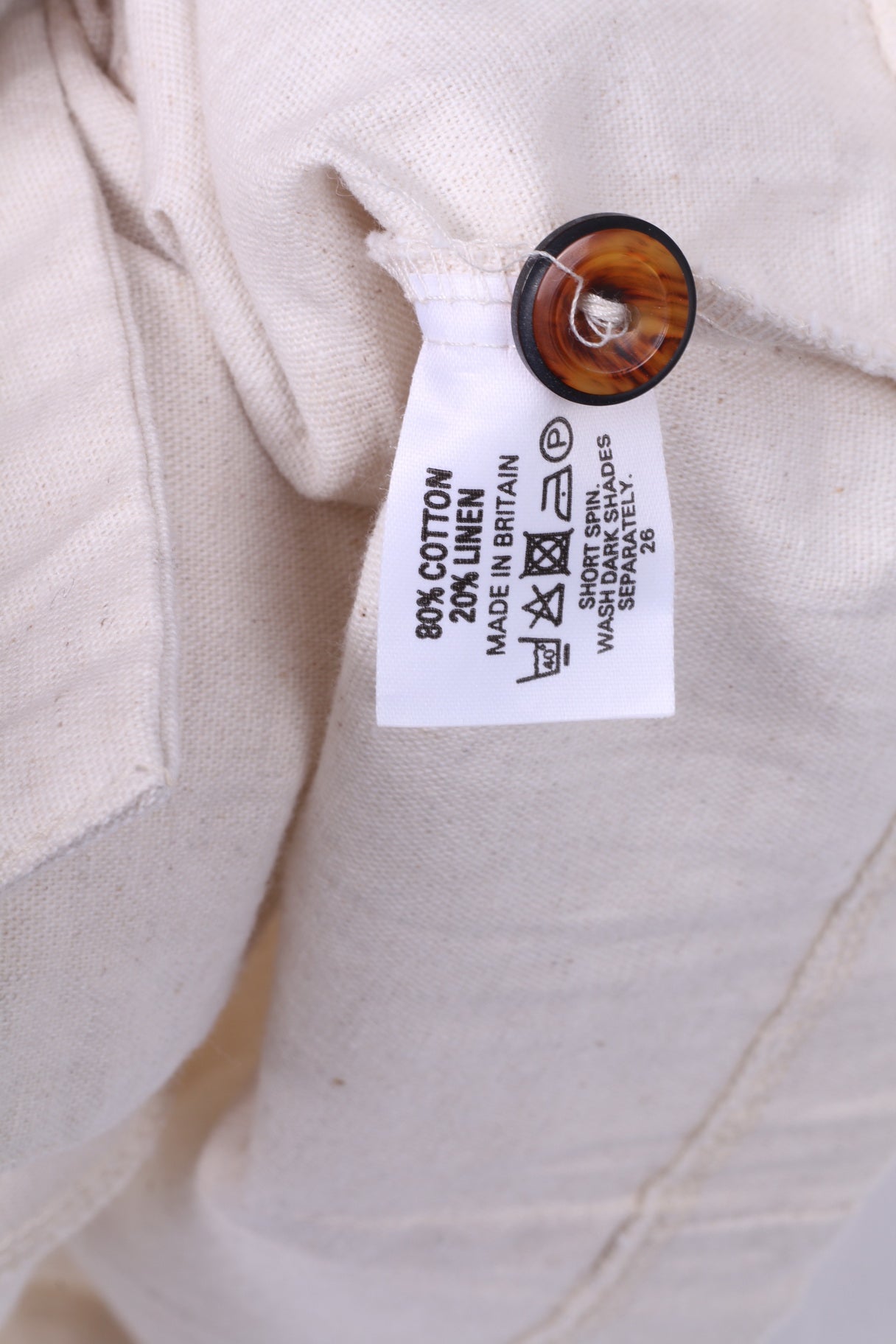 Mia Cassara Roma Womens 12 M Suit Pencil Skirt Blazer Beige Cotton Linen 2 Piece