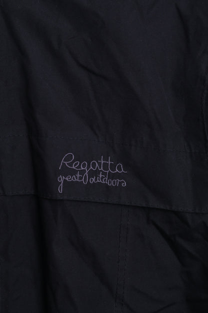 Regatta Girls 34" Parka Jacket Outdoor Black Bear Inside - RetrospectClothes