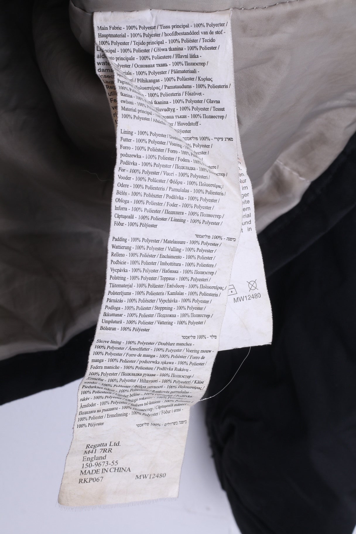 Regatta Girls 34" Parka Jacket Outdoor Black Bear Inside - RetrospectClothes