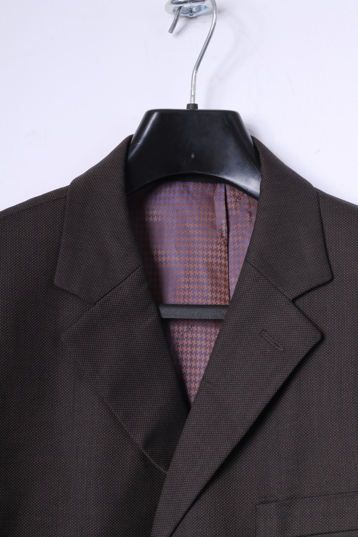 Ben Sherman Uomo 40 Blazer da 102 cm Giacca classica monopetto marrone in 100% lana