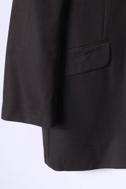 Ben Sherman Uomo 40 Blazer da 102 cm Giacca classica monopetto marrone in 100% lana