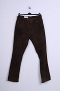C&amp;A Canada Pantalon 54 XL en cuir vintage marron pour femme