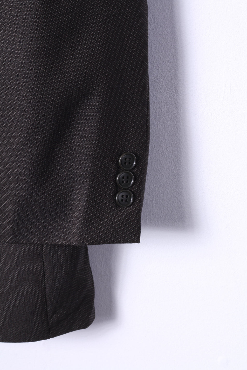 Ben Sherman Uomo 40 Blazer da 102 cm Giacca classica monopetto marrone in 100% lana