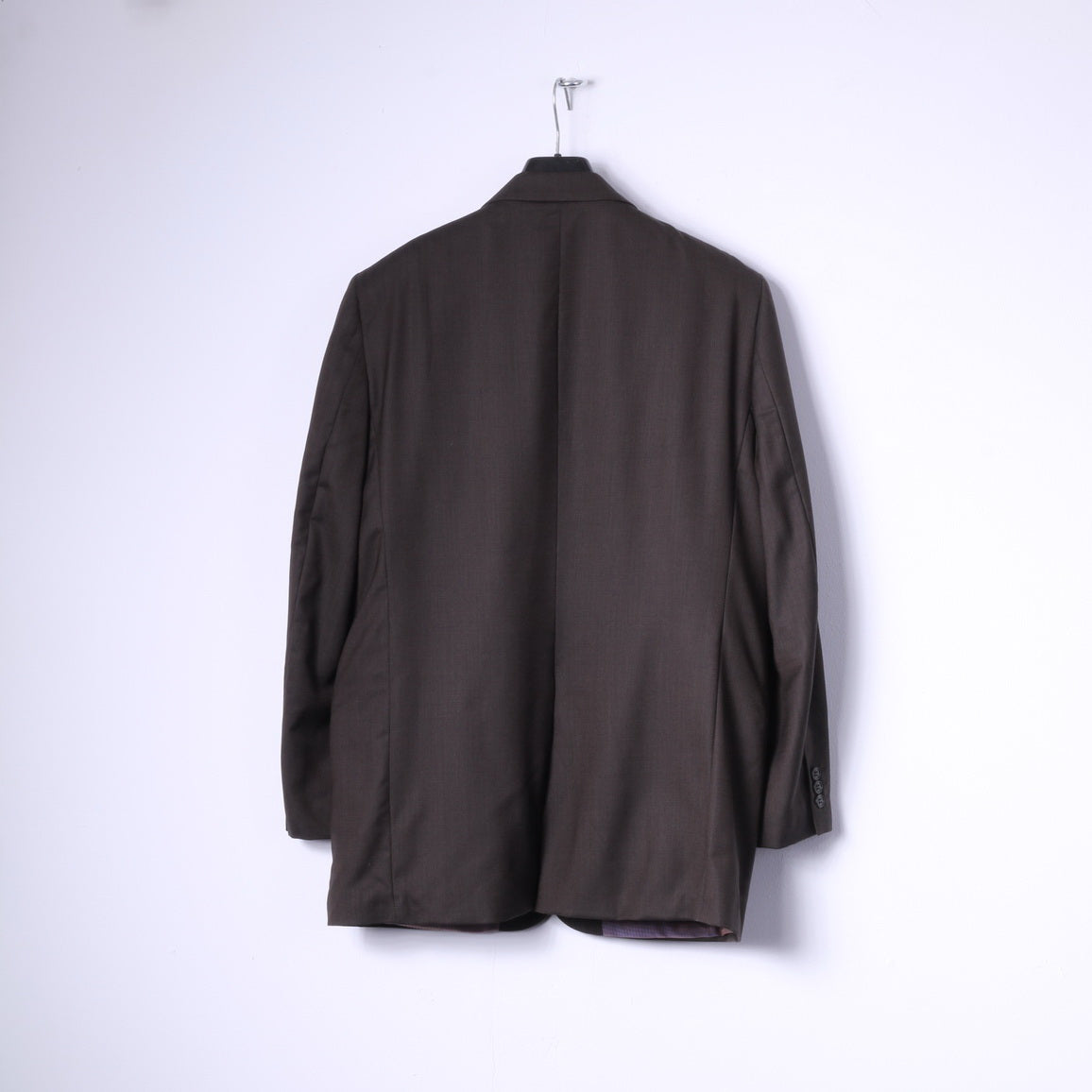 Ben Sherman Uomo 40 Blazer da 102 cm Giacca classica monopetto marrone in 100% lana